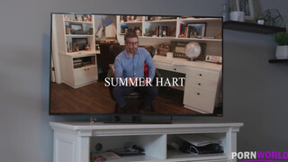 Summer Hart punciba és hátsó bejáratba kefélve