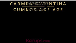 Karups - Carmen Valentina fiatal csávóval kúrel